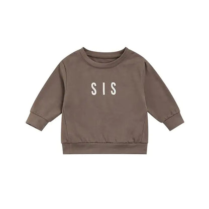 Toddler Solid Letter Print  Pullover